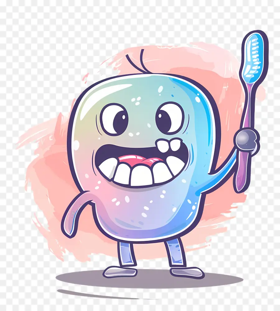 Le Brossage Des Dents，Personnage De Dessin Animé PNG