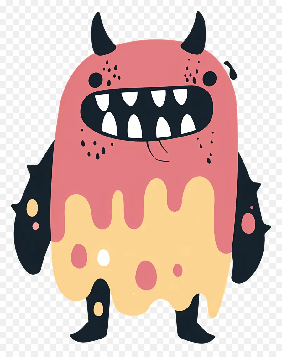 Monstre De Crème Glacée，Monstre Mignon PNG