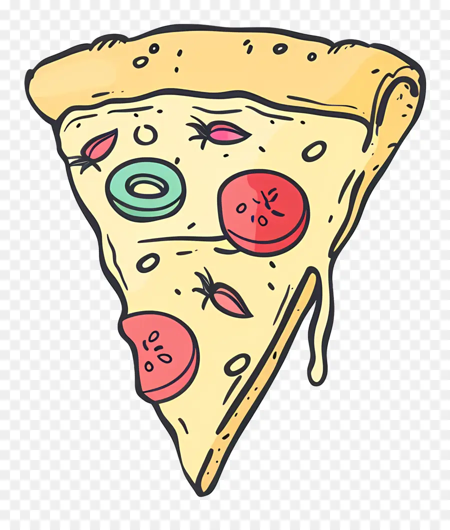 Tranche De Pizza，Pizza PNG