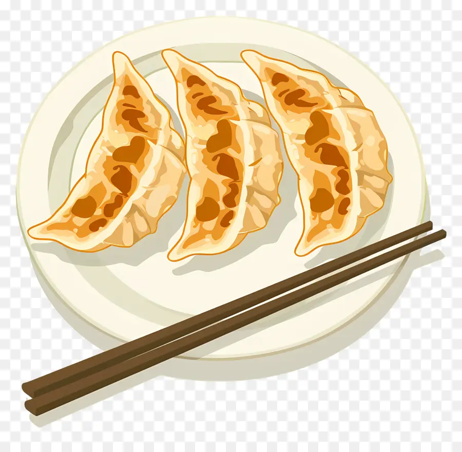 Gyoza Japonais，Raviolis à La Vapeur PNG