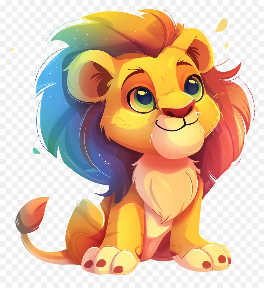 Mignon Lion，Dessin Animé Lion PNG