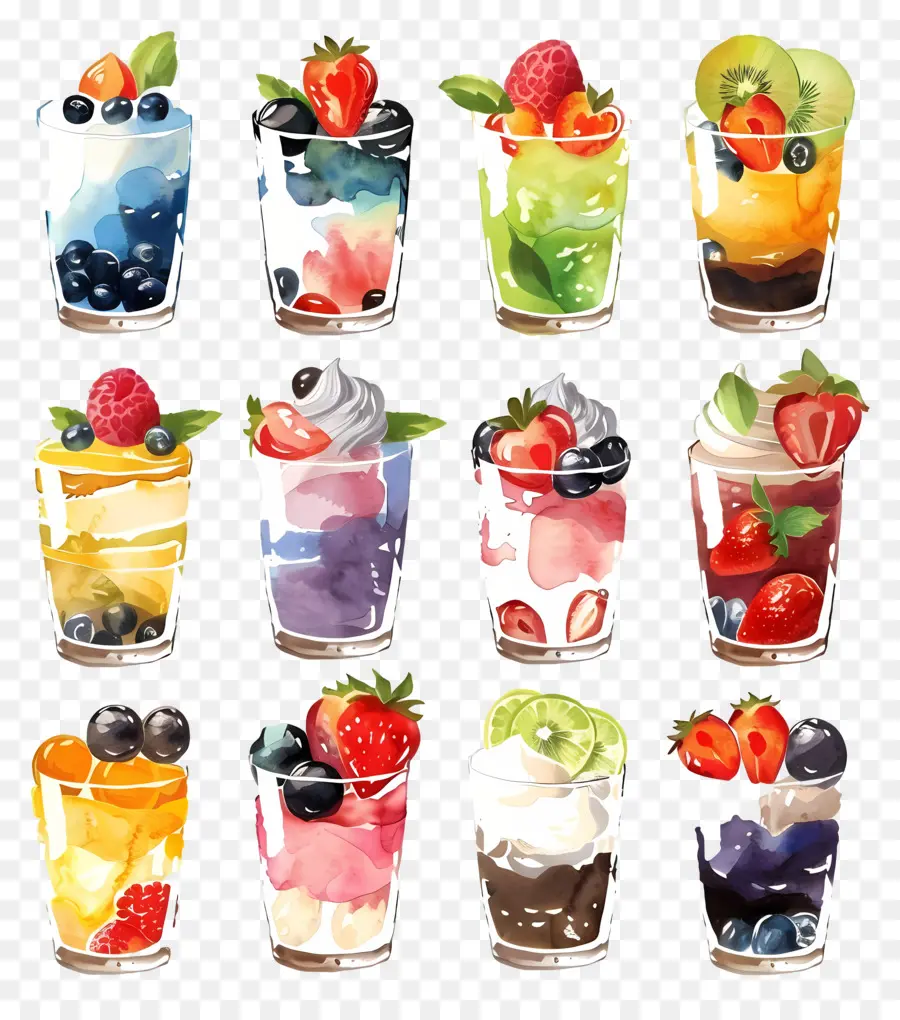 Parfaits，Les Desserts PNG