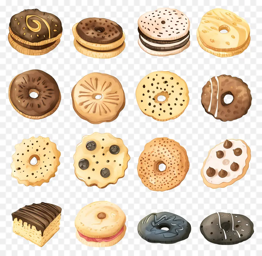 Les Cookies，Pâtisseries PNG