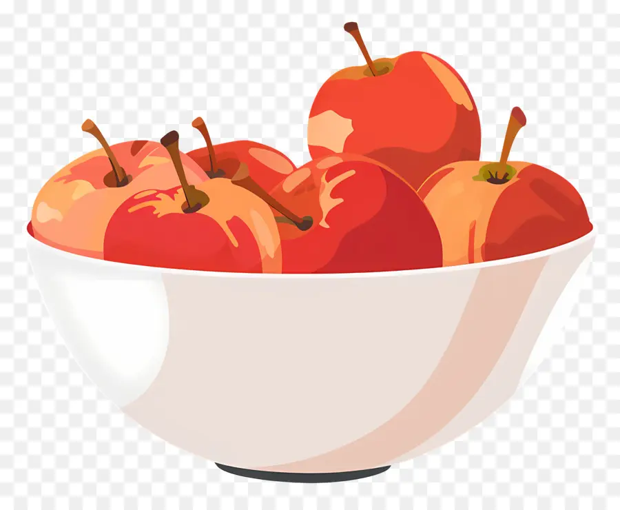 Bol De Pommes，Pommes Rouges PNG