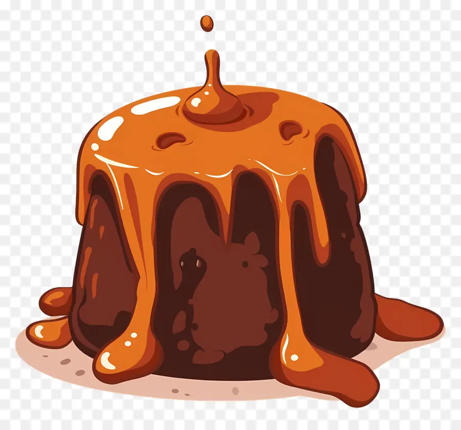 Gâteau De Lave En Fusion，Gâteau Au Chocolat PNG