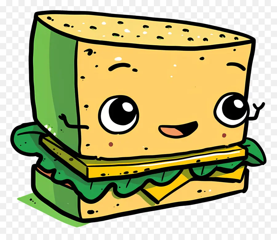 Dessin Animé Sandwich，Personnage De Dessin Animé PNG