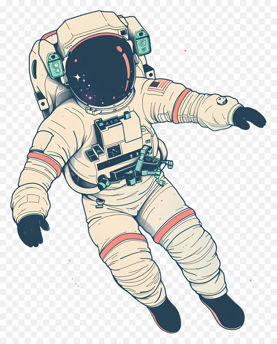 L'astronaute Dans L'espace，L'astronaute PNG