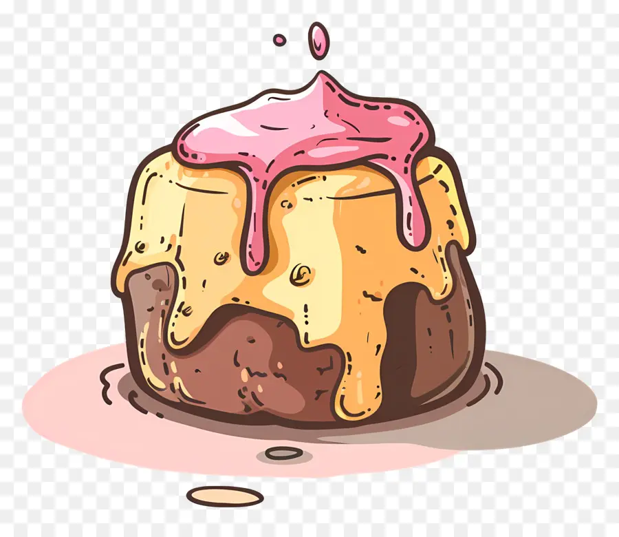 Gâteau De Lave En Fusion，Gâteau Au Chocolat PNG