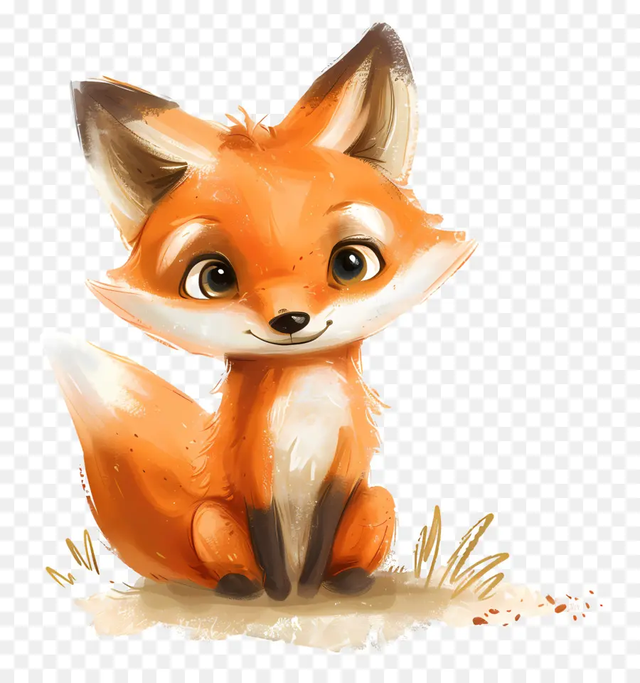 Bébé Mignon Renard，Dessin Animé De La Fox PNG