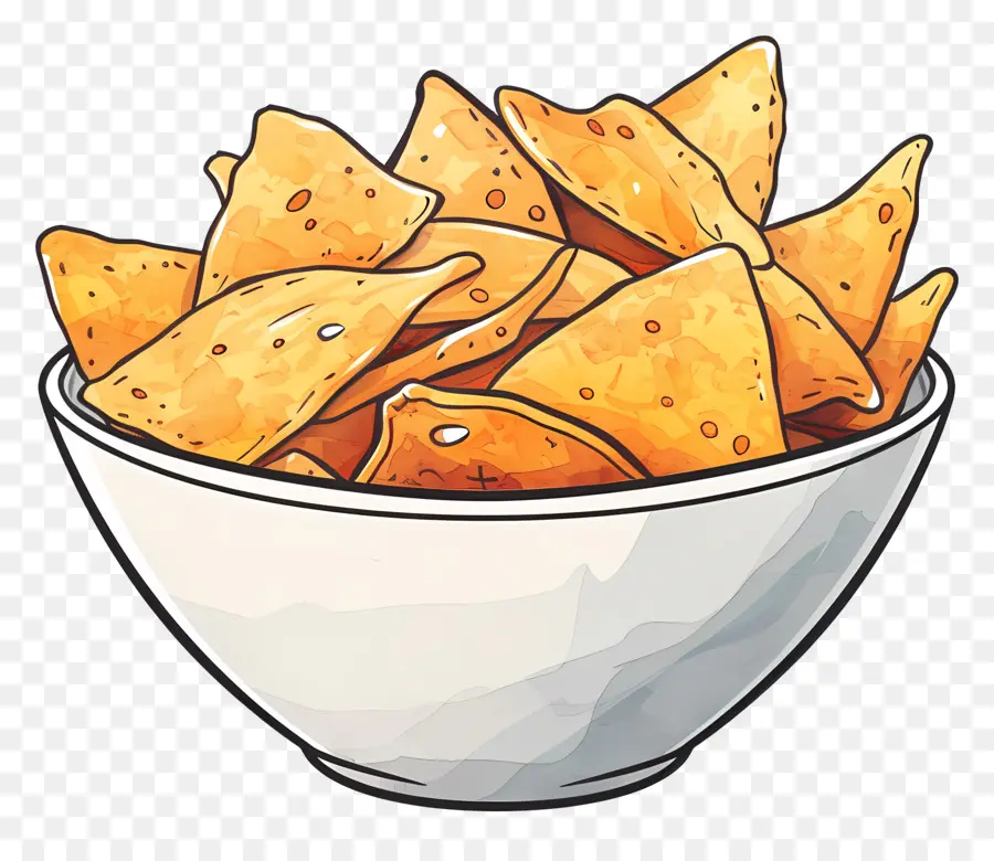 Bol De Frites，Les Chips De Maïs PNG