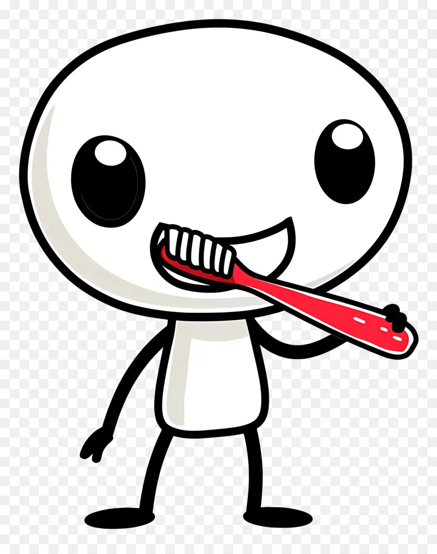 Le Brossage Des Dents，Personnage De Dessin Animé PNG