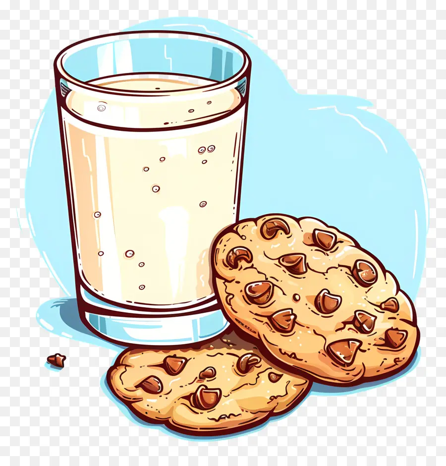 Biscuits Et Lait，Le Lait Et Les Cookies PNG