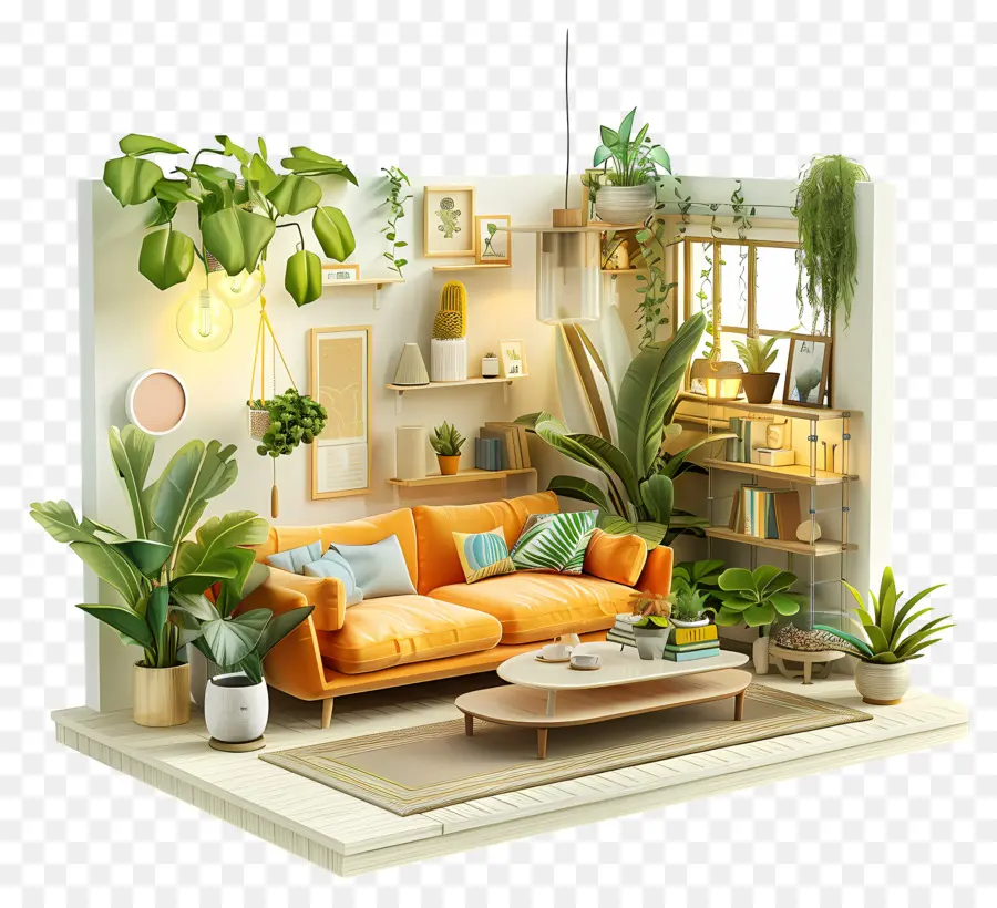 Salon 3d，Salon Décor PNG