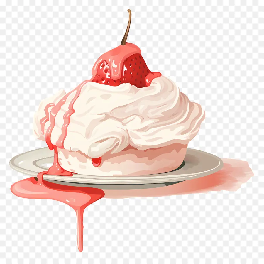 Pavlova，Gâteau PNG