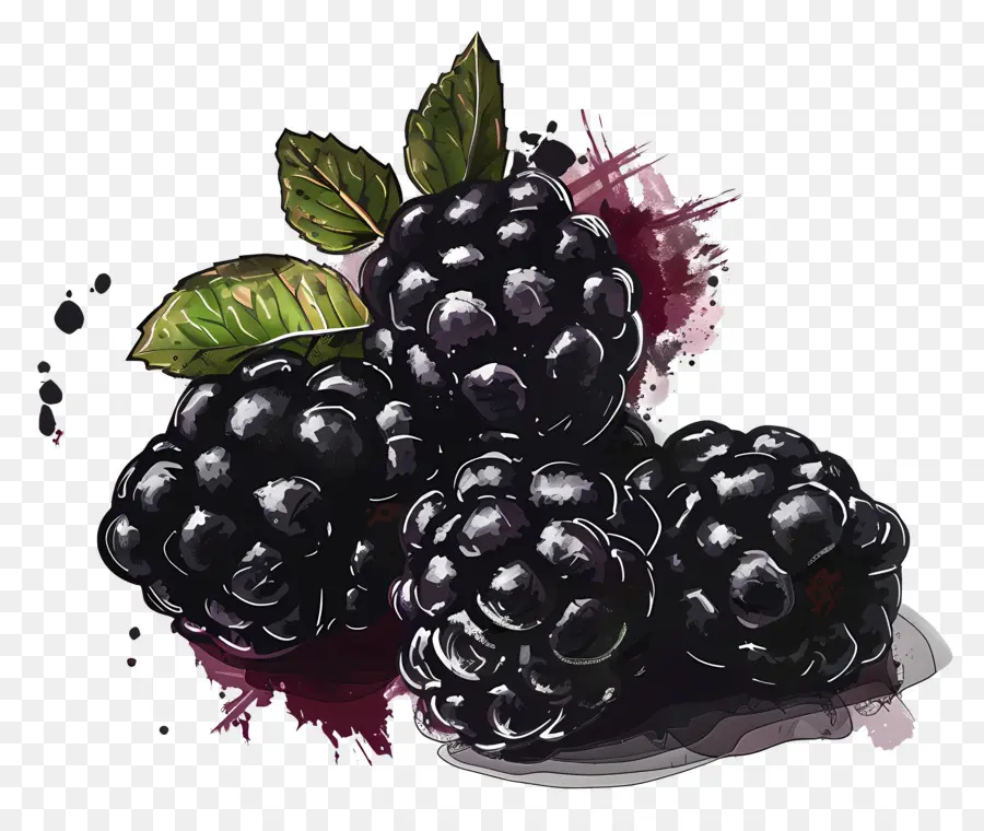 Les Mûres，Blackberry PNG