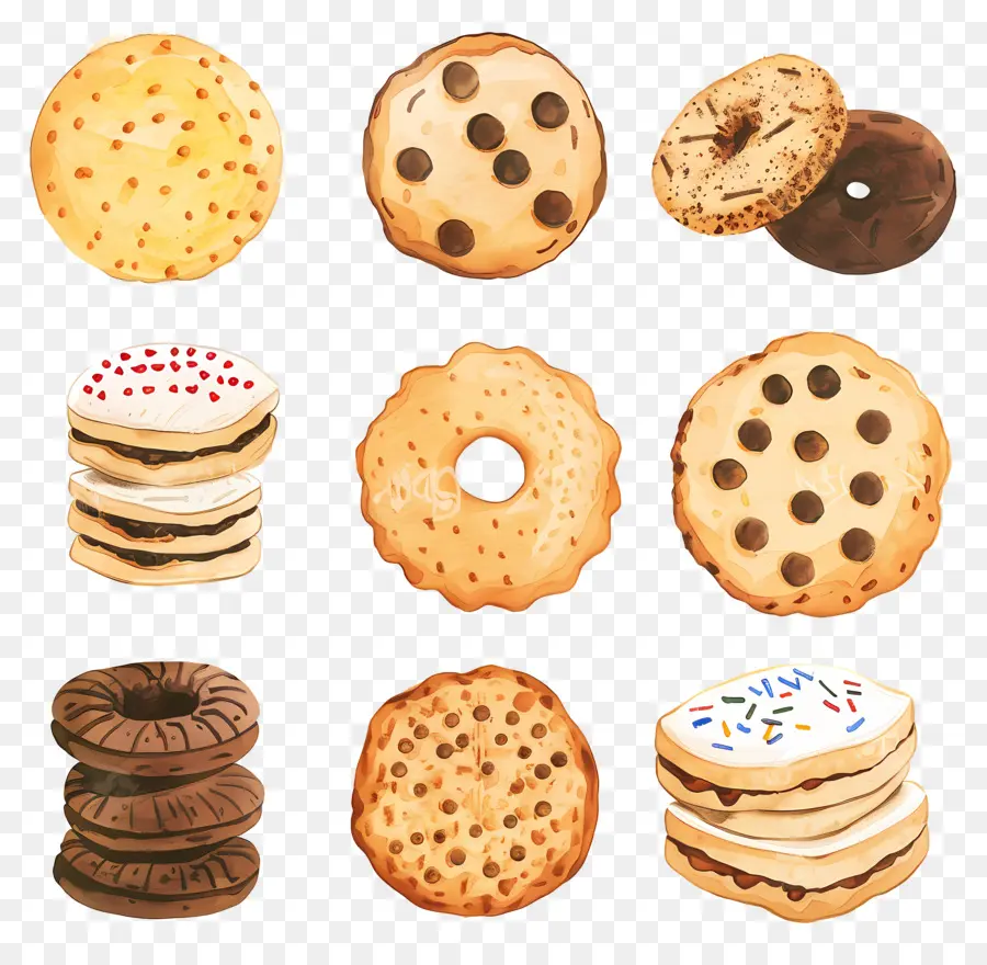 Les Cookies，Pépites De Chocolat PNG