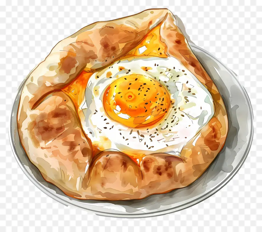 Acharuli Khachapuri，Pâte à œufs PNG