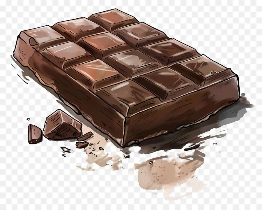 Barre De Chocolat，Peinture De Barre De Chocolat PNG