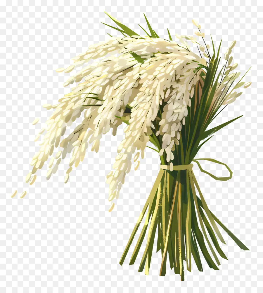 Gerbe De Riz，Fleurs De Riz Blanc PNG