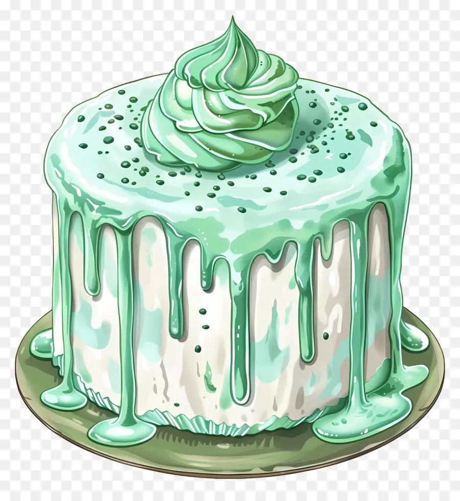 Gâteau Frais à La Menthe，Gâteau PNG