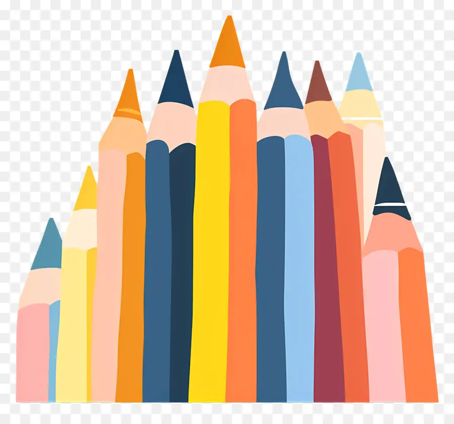 Crayons De Couleur，L'art Du Crayon PNG