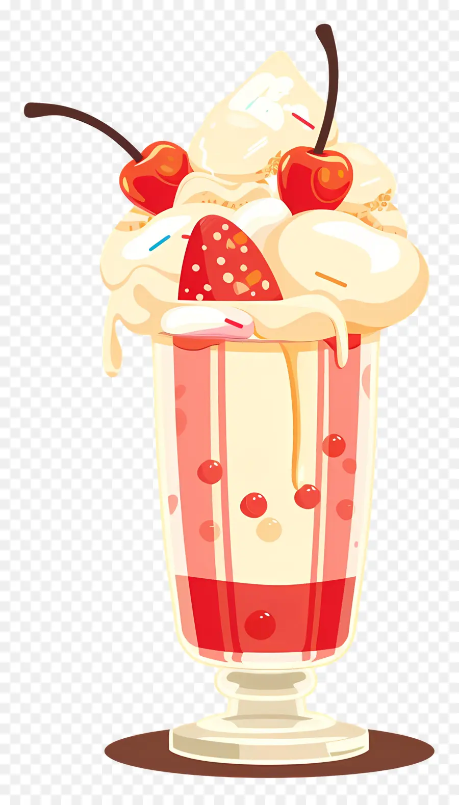 Flotteur à La Crème Glacée，Milk Shake PNG