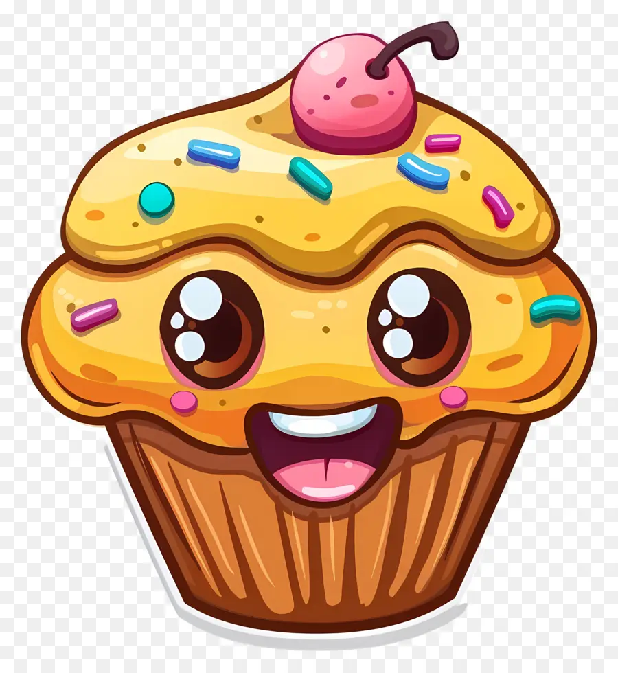 Emoji Cupcake，Mignon Cupcake PNG