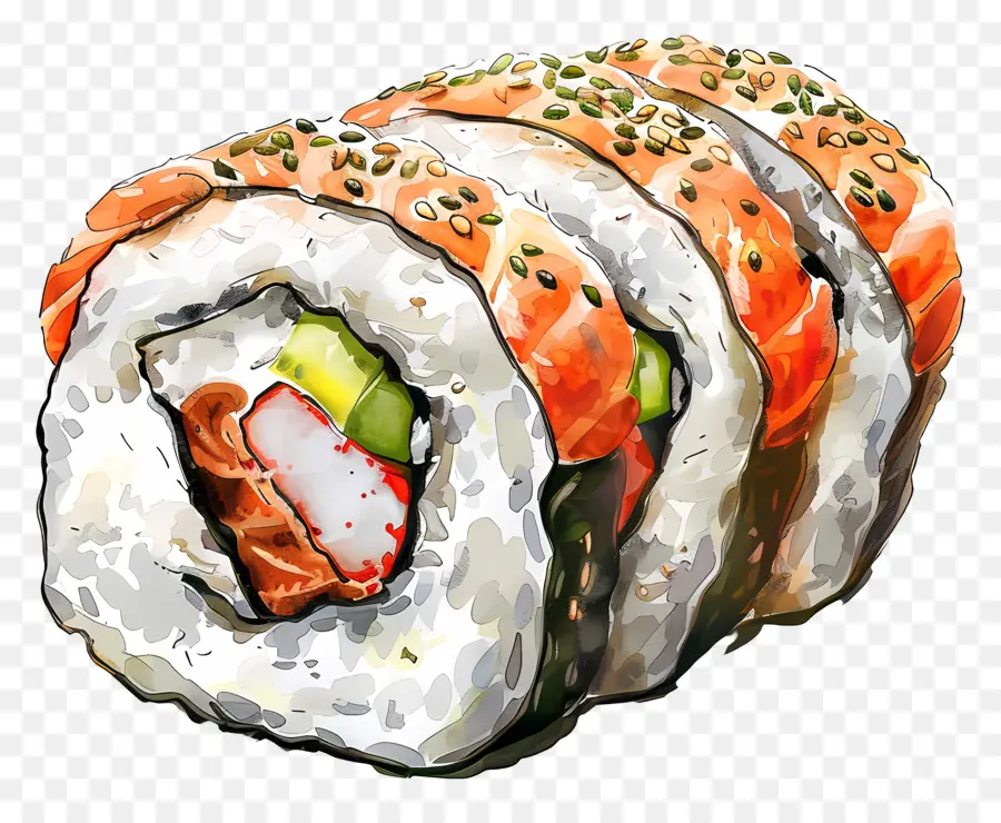 Rouleau De Sushi Maki，Rouleau De Sushi PNG