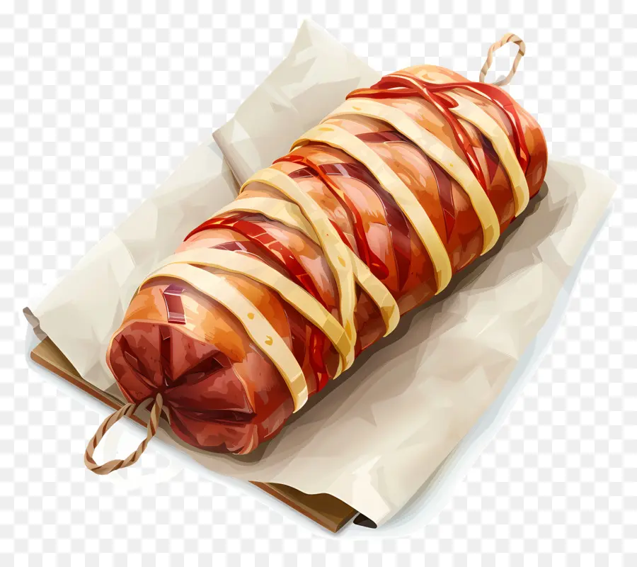 Saucisse Enveloppée，La Viande PNG