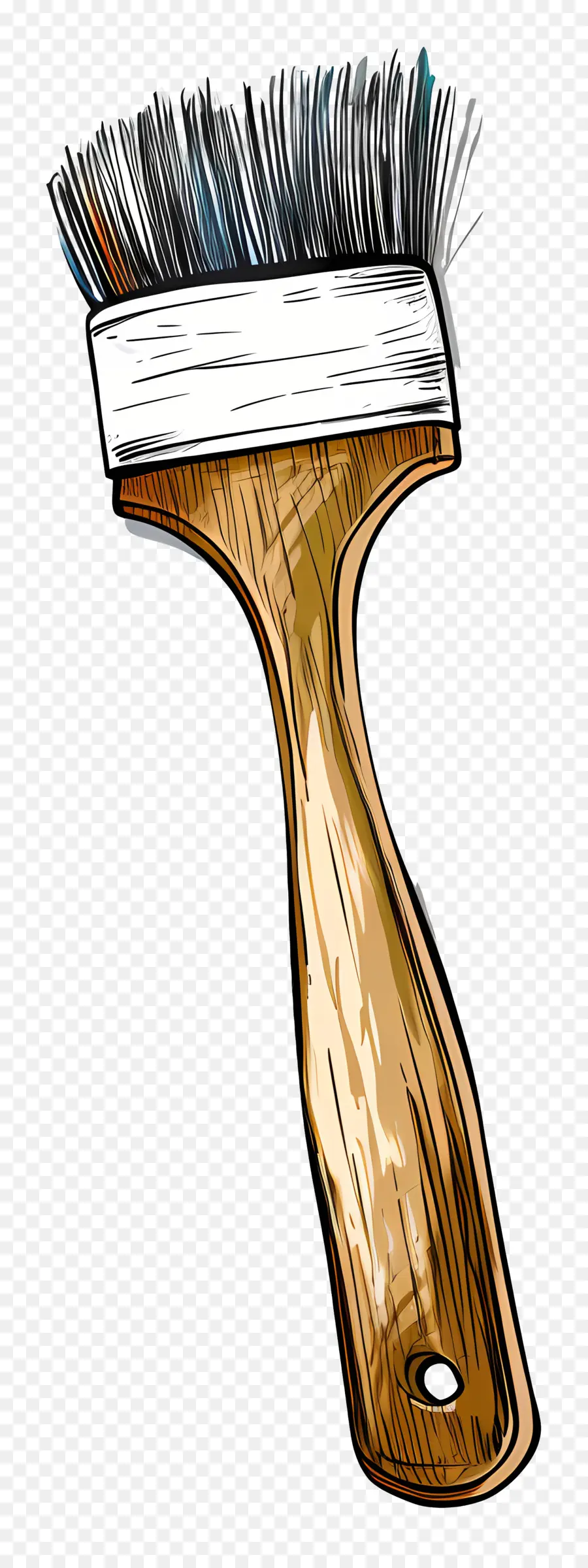 Pinceau，Brosse En Bois Blanc PNG