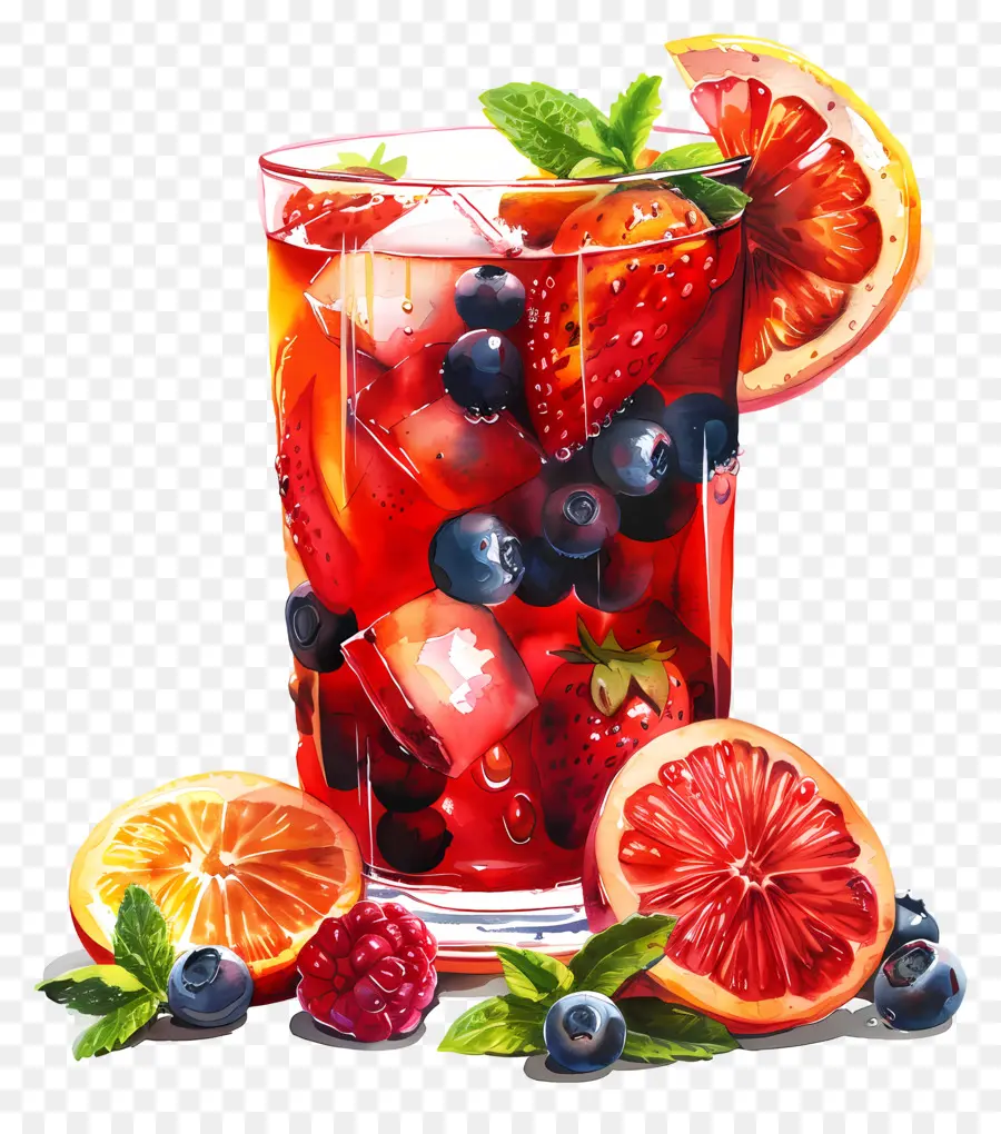 Punch Aux Fruits，Boisson Aux Fruits PNG