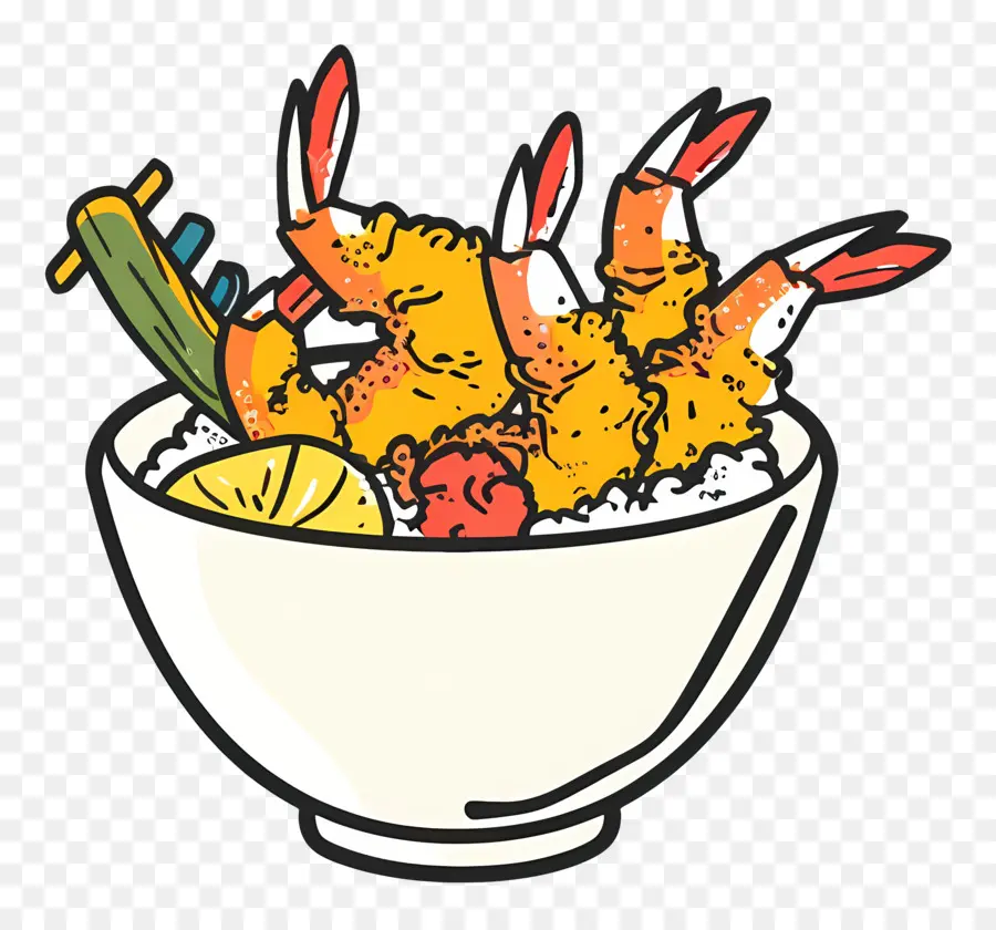 Tempura，Crevettes PNG