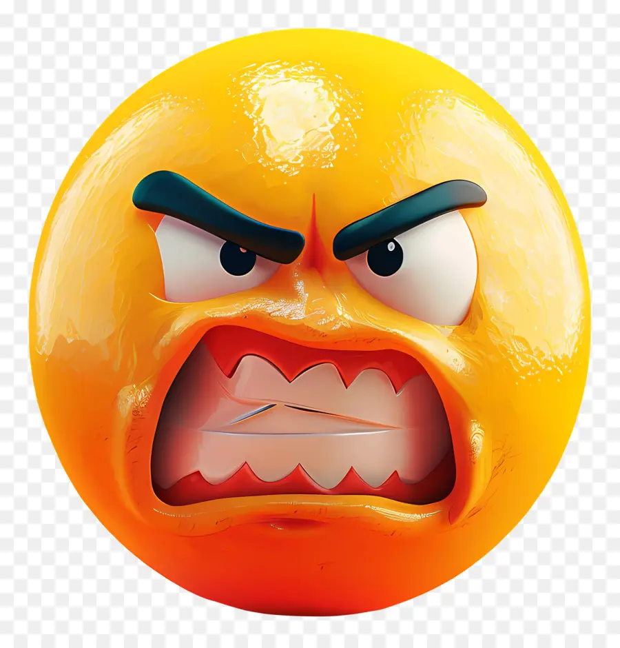 En Colère Emoji，Triste Visage PNG