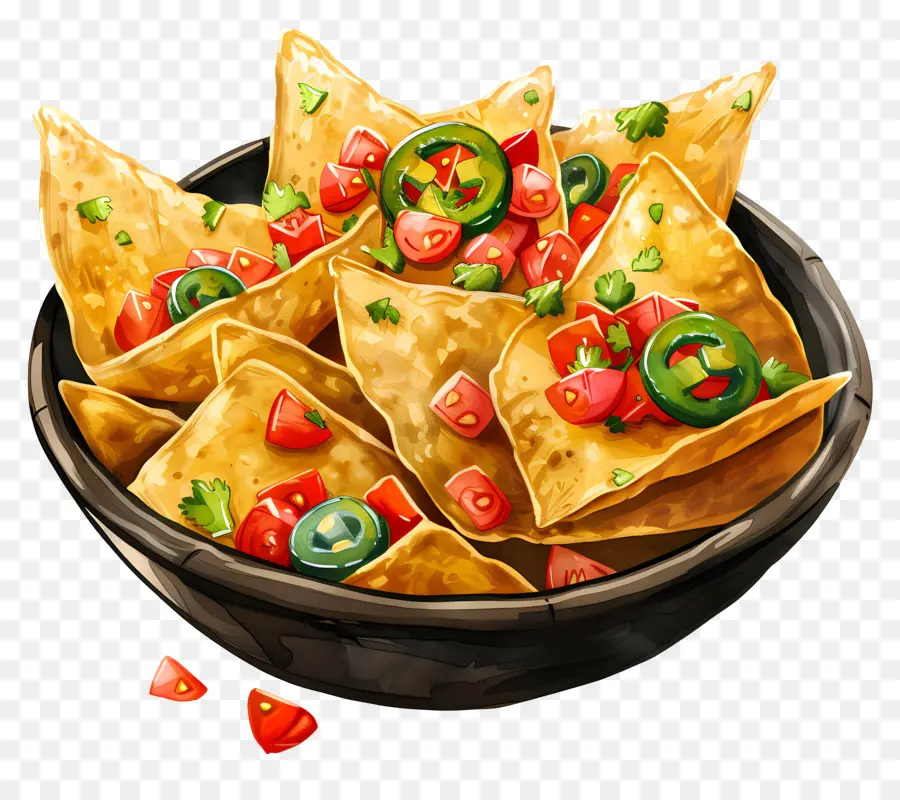 Nachos，Chips Tortillas PNG