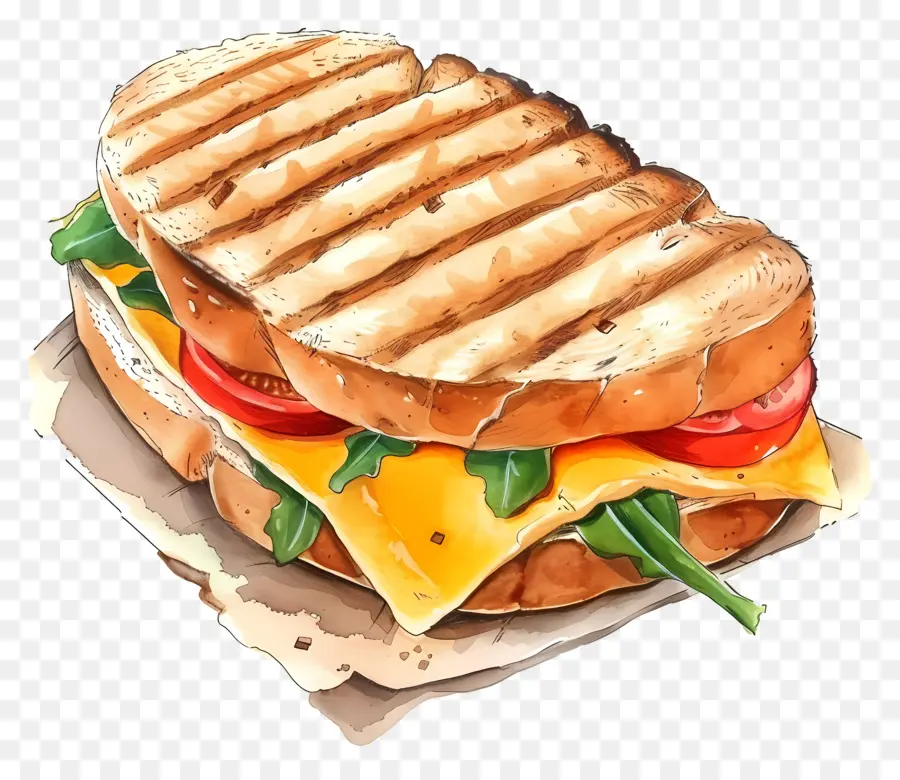 Panini De Fromage，Sandwich PNG