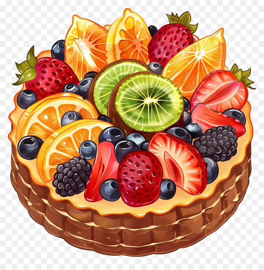 Tarte Aux Fruits，Dessert PNG