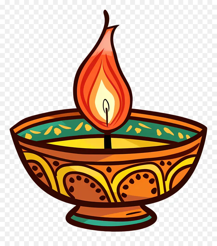 Diya Lampe，Bougie PNG