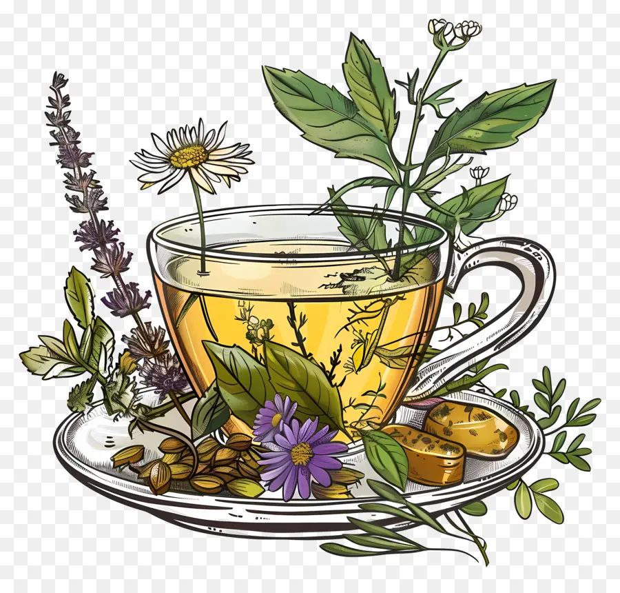 Tisane，Fleurs PNG