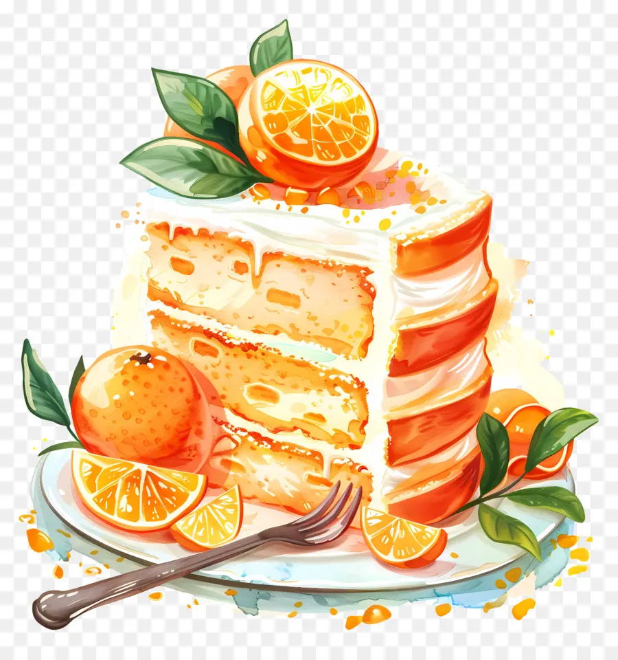 Gâteau D'agrumes Tropicaux，Gâteau À L'orange PNG