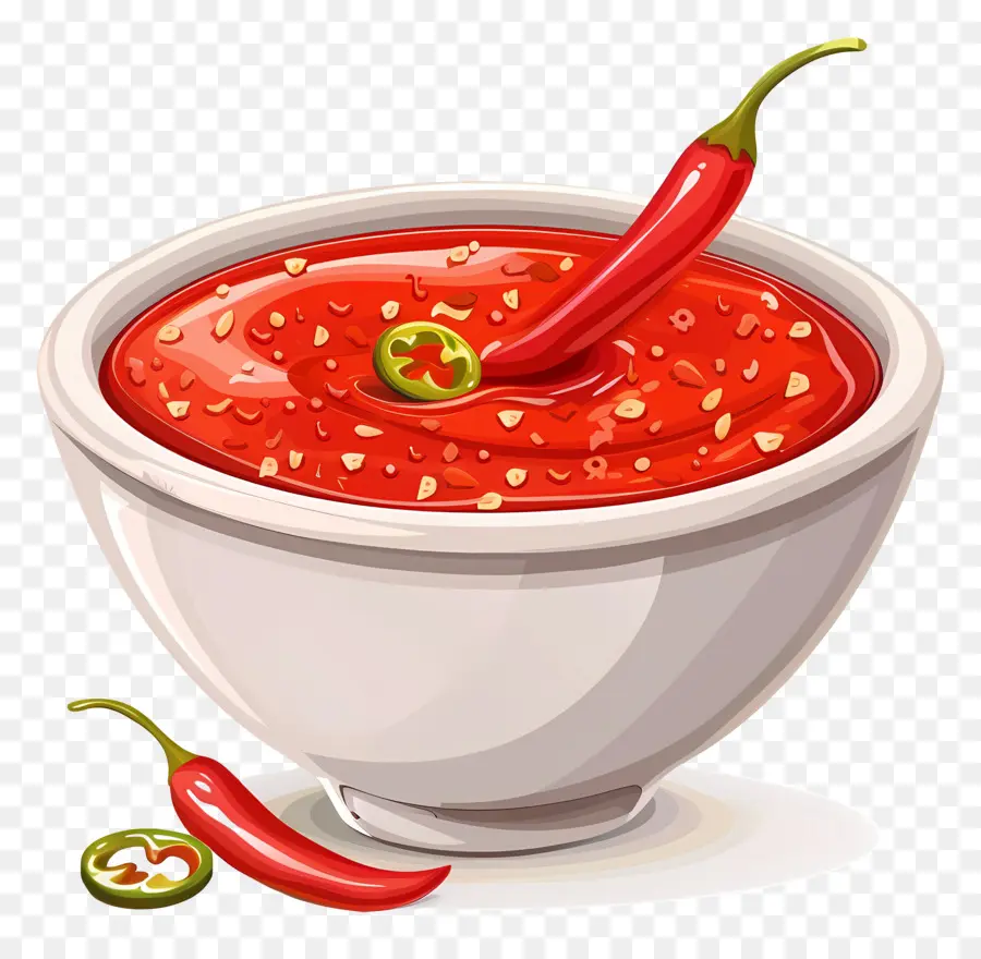 Sauce Chili，Sauce Chili épicée PNG