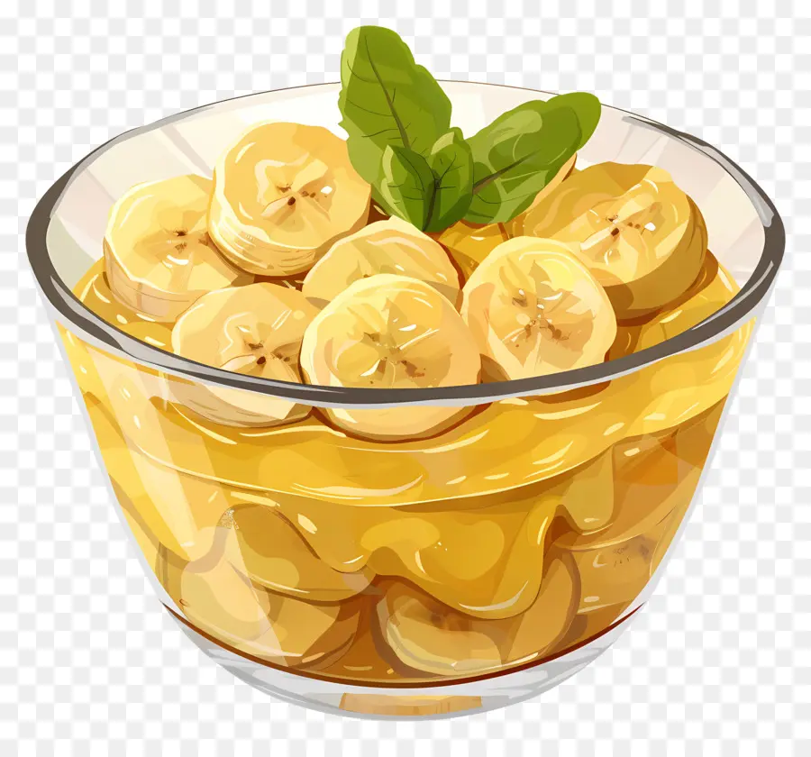 Compote De Bananes，Pudding De Banane PNG