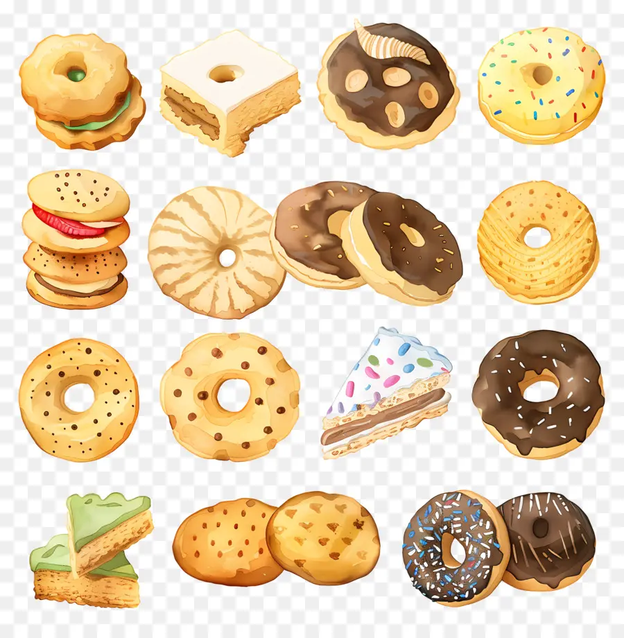 Les Cookies，Pâtisseries PNG