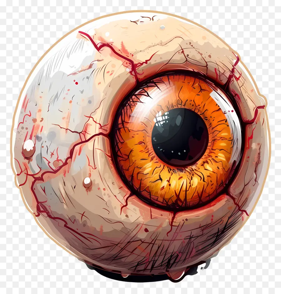 Globe Oculaire D'halloween，Gore PNG