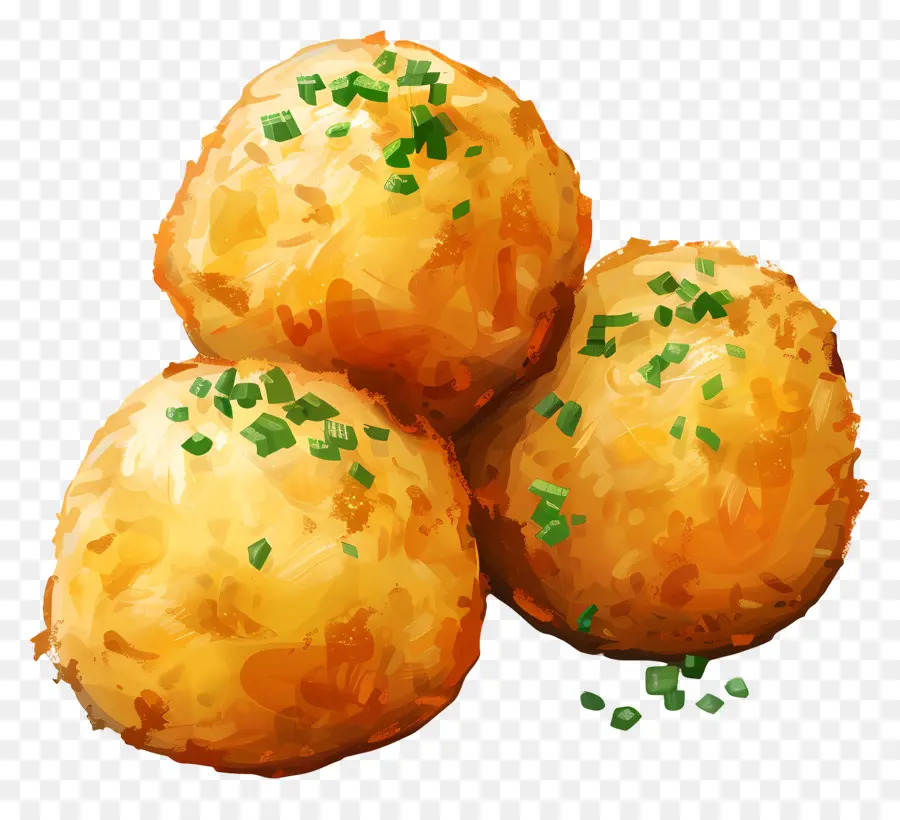 Boules De Pommes De Terre，Pâte Frite PNG