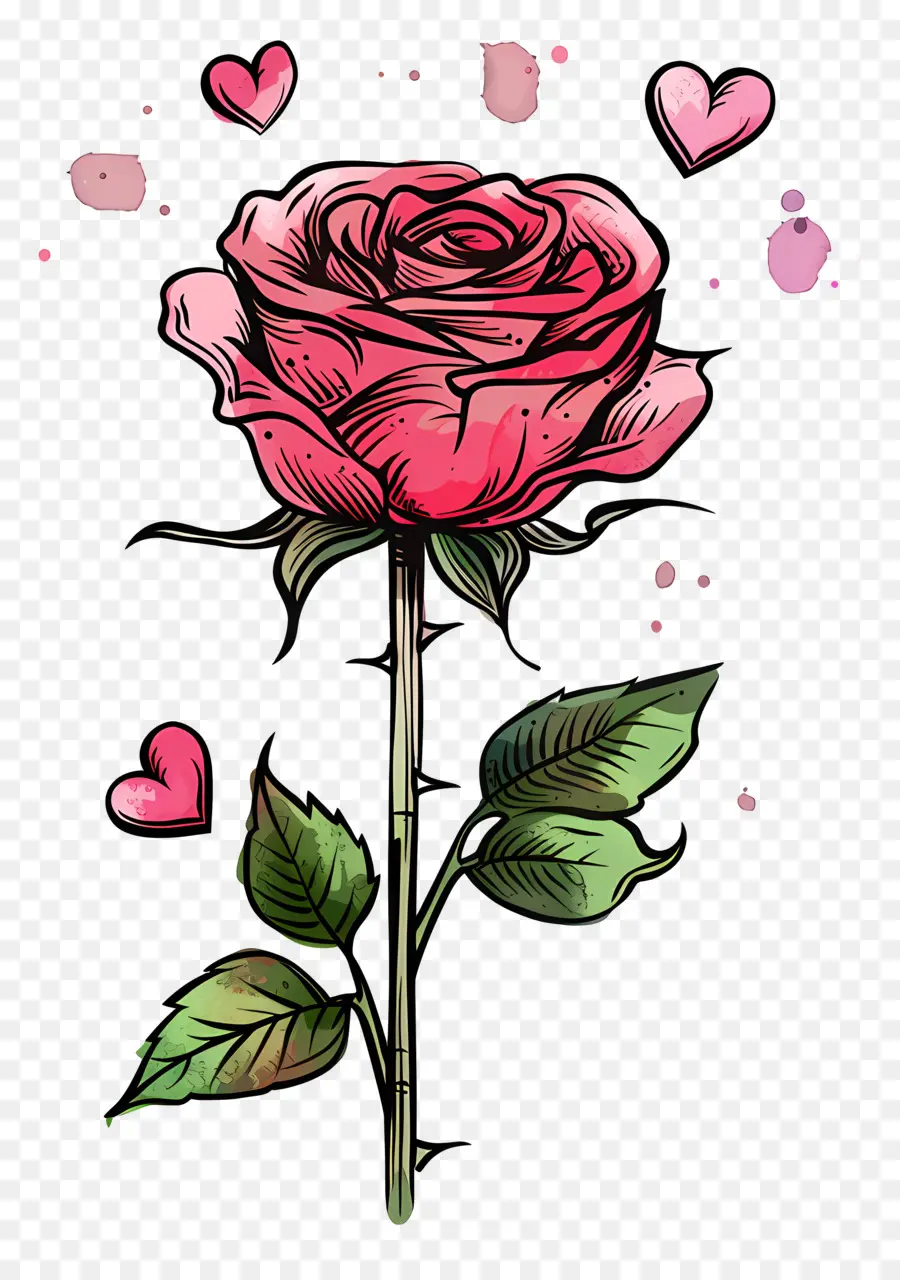 Rose，Dessinés à La Main PNG