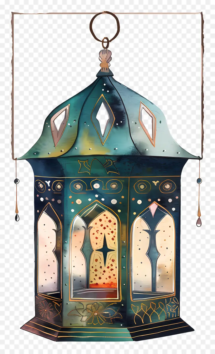 Islamique Lanterne，Lampe Décorative PNG