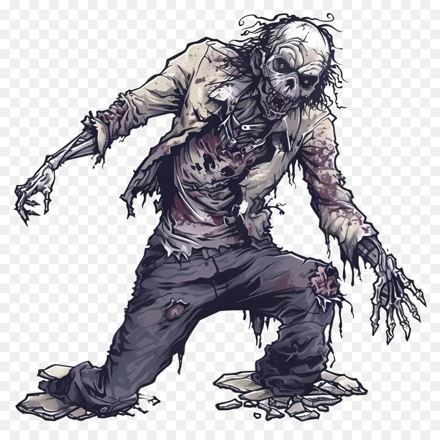 Zombie Effrayant，Zombie PNG