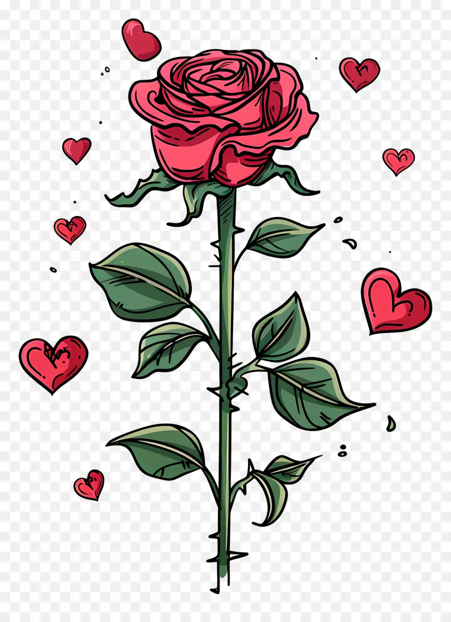 Rose，Coeurs PNG