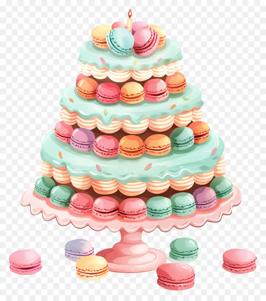 Gâteau De Paradis Macaron，Gâteau De Mariage PNG