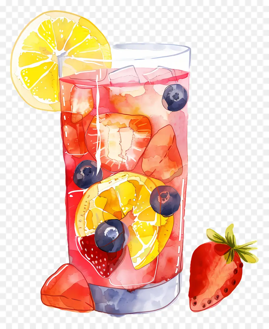 Punch Aux Fruits，De La Limonade PNG